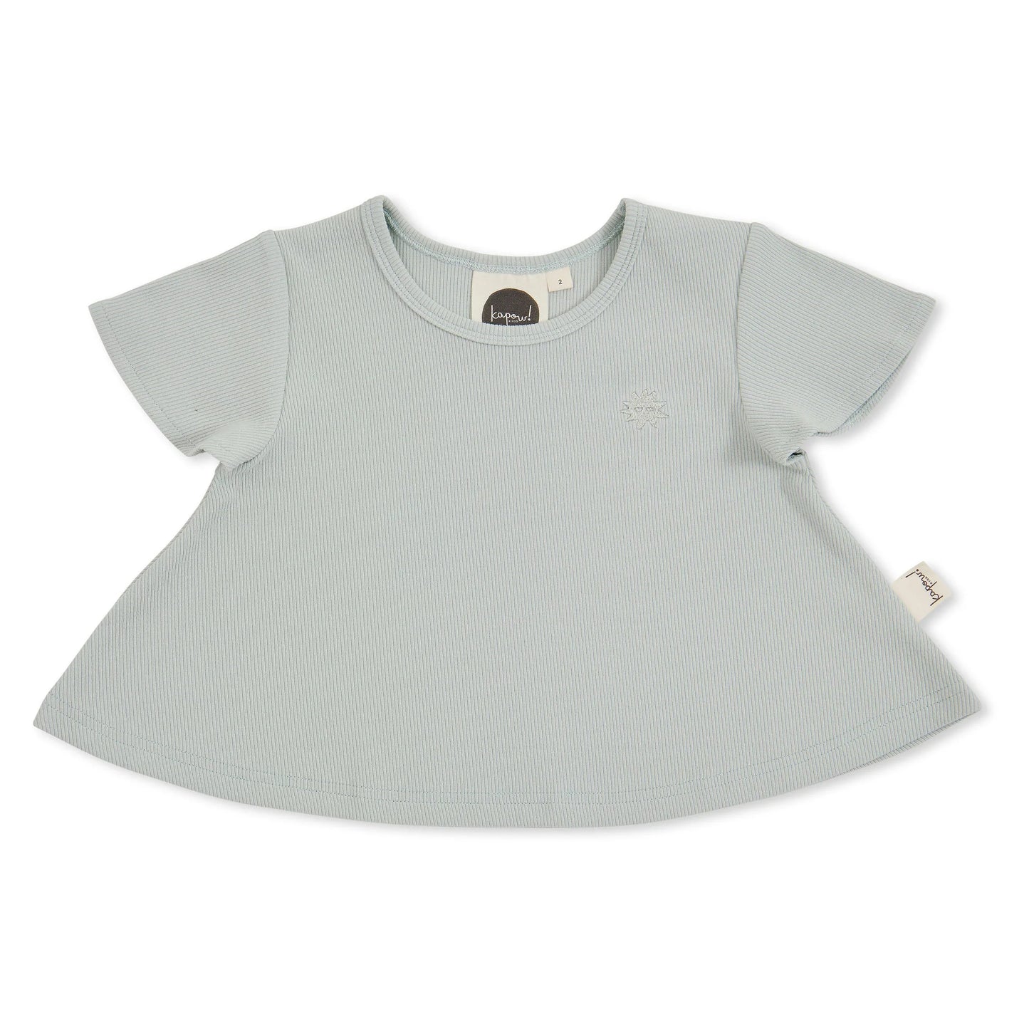 Sage Rib Swing Tee | Kapow Kids