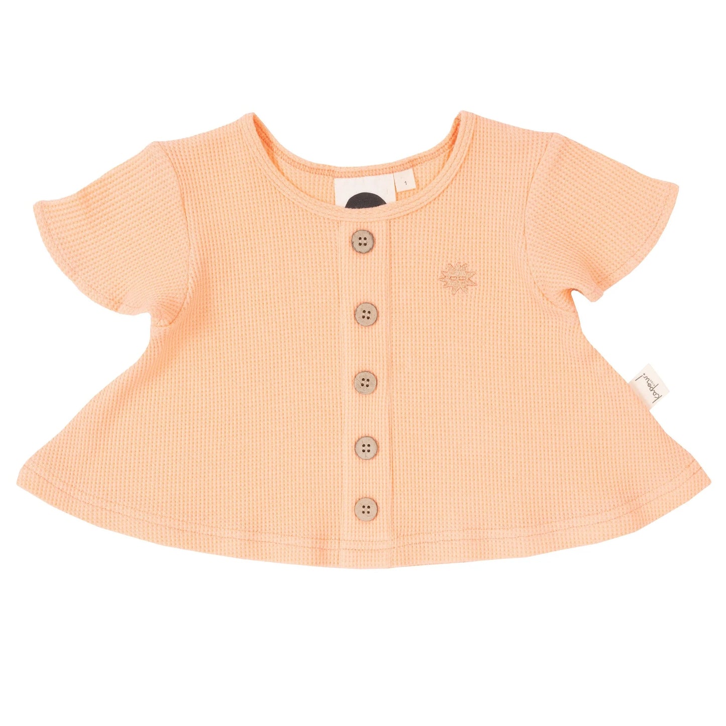 Apricot Waffle Swing Tee | Kapow Kids