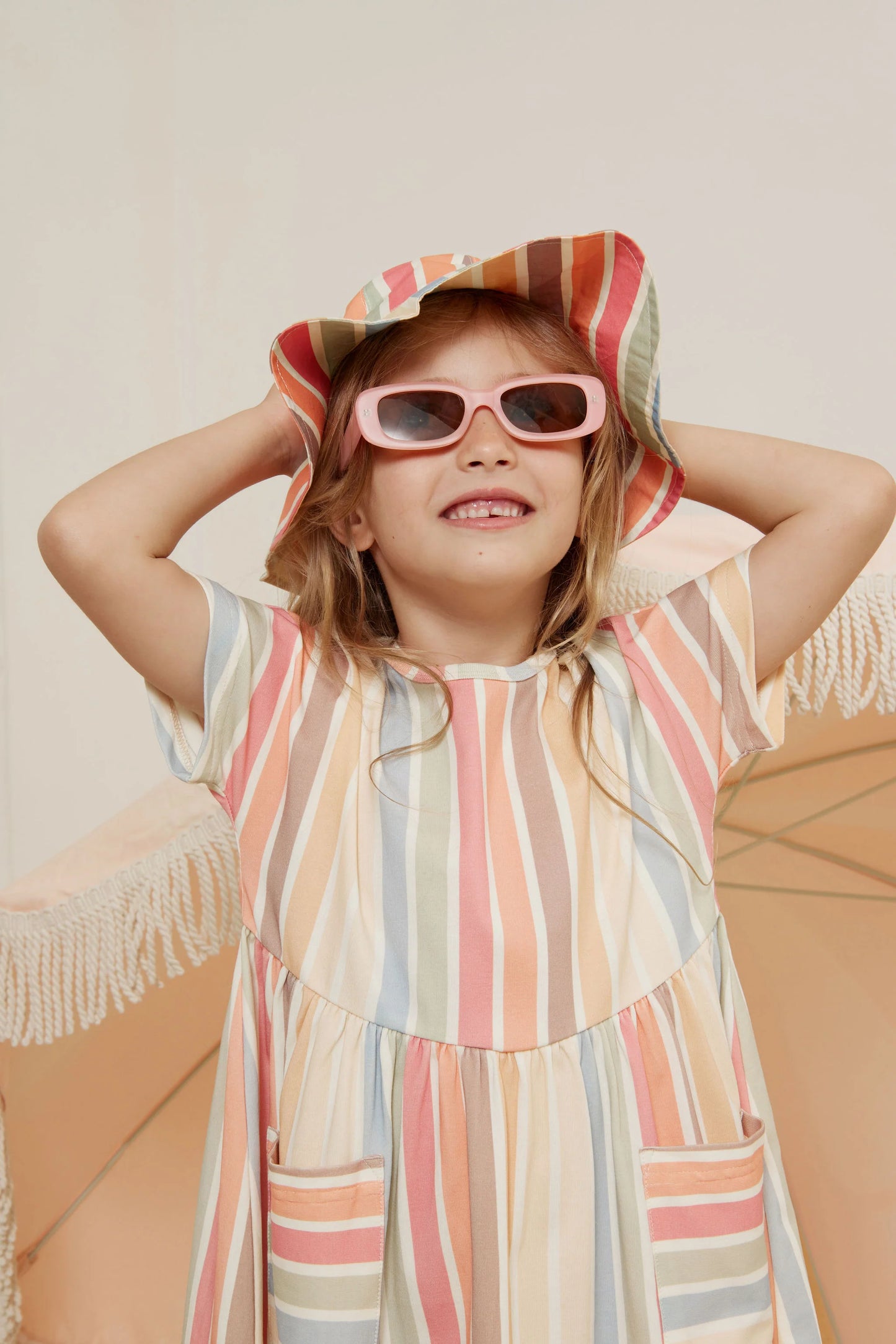 Sun Stripe Play Dress | Kapow Kids