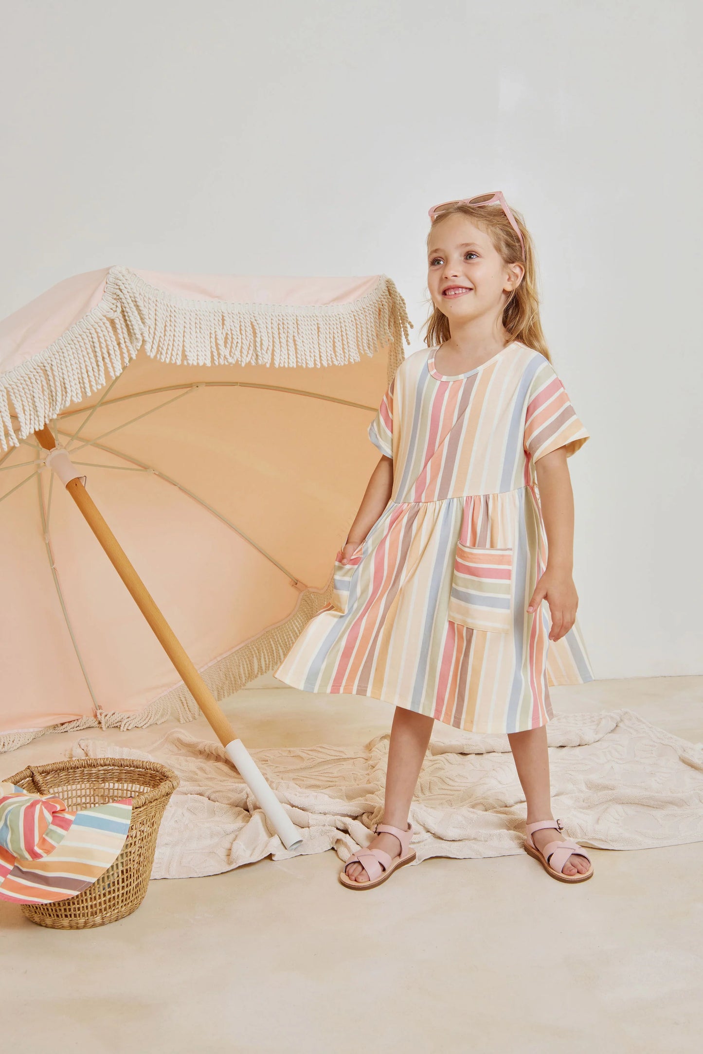 Sun Stripe Play Dress | Kapow Kids