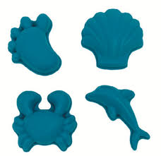 Scrunch Sand Toys - Petrol Blue
