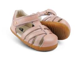 Cross Jump Dusk Pearl + Rose Gold Step Up Sandals | Bobux