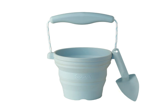 Scrunch Garden Bucket Duck Egg Blue