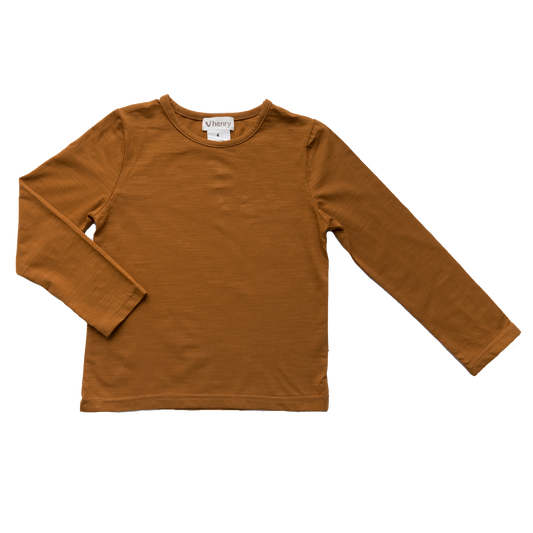 Girls Classic Top - Mustard