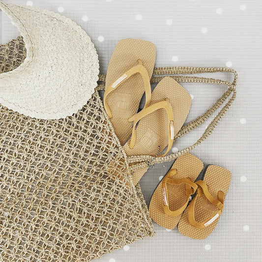 Tan Kids with Rose Gold Badge