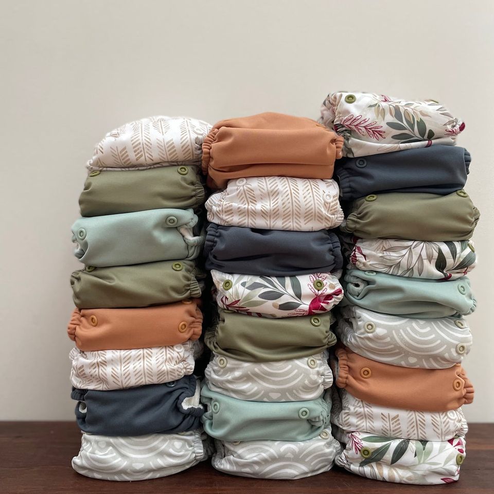 Modern Cloth Nappy - Greenery