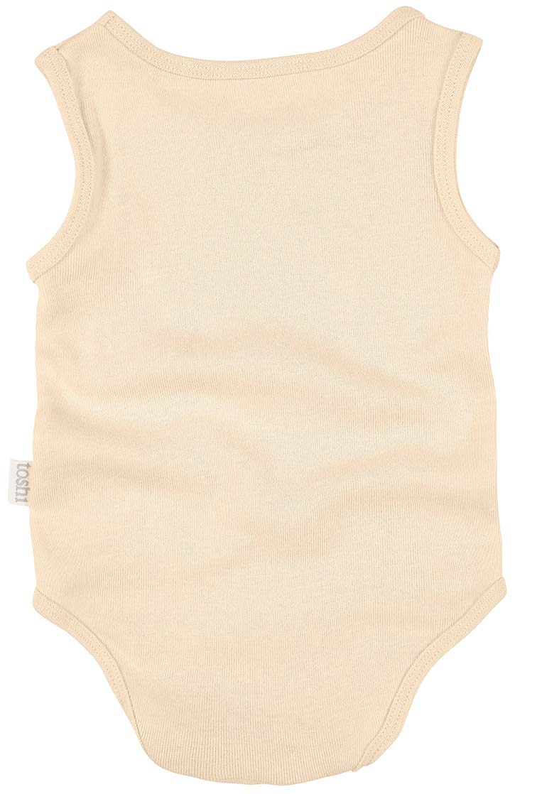 Dreamtime Organic Onesie Singlet - Almond