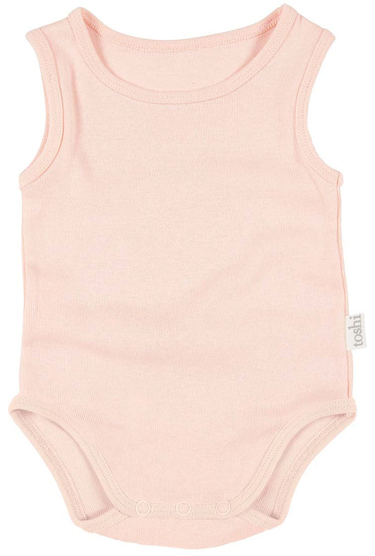 Dreamtime Organic Onesie Singlet - Blush