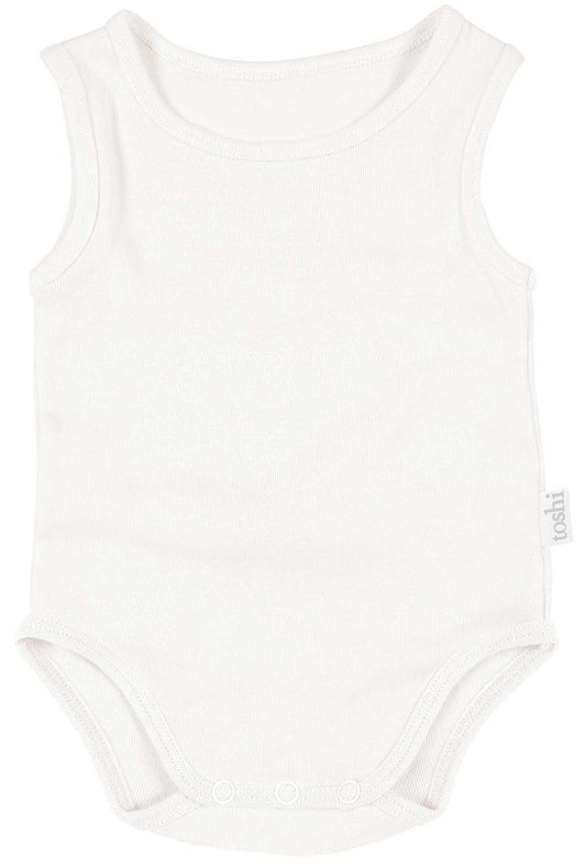 Dreamtime Organic Onesie Singlet - Cream