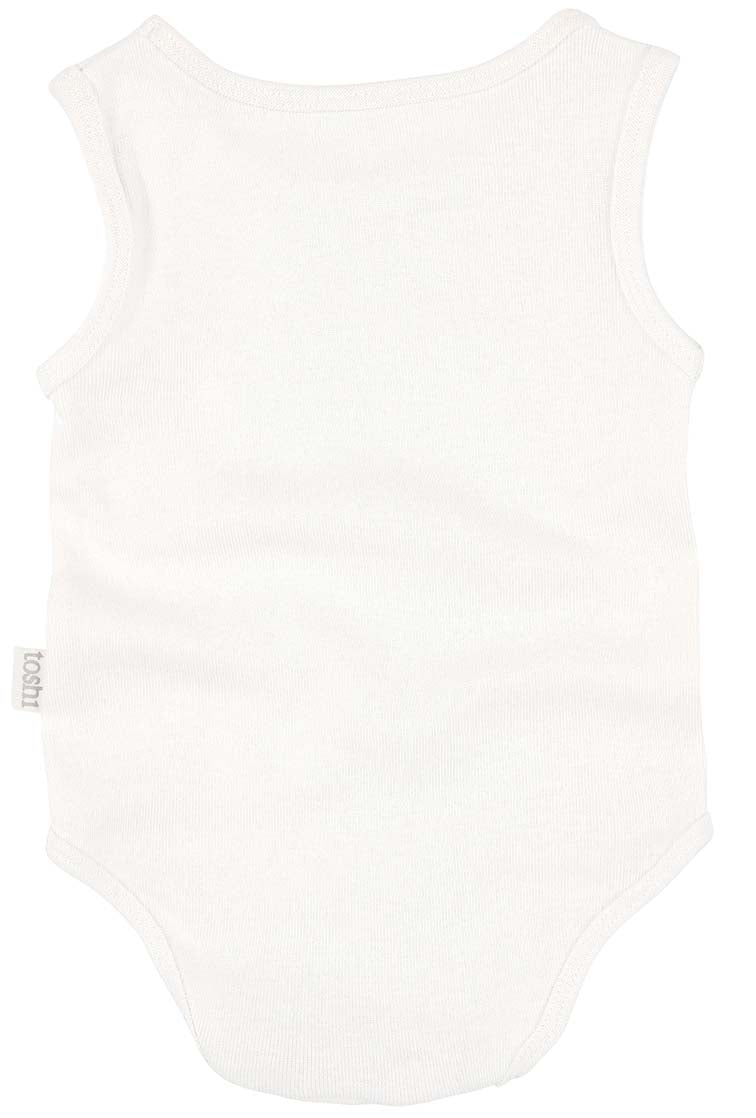 Dreamtime Organic Onesie Singlet - Cream