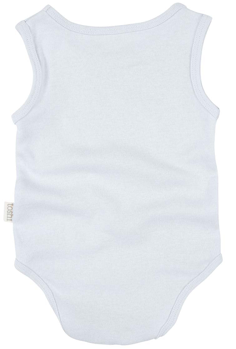 Dreamtime Organic Onesie Singlet - Sky