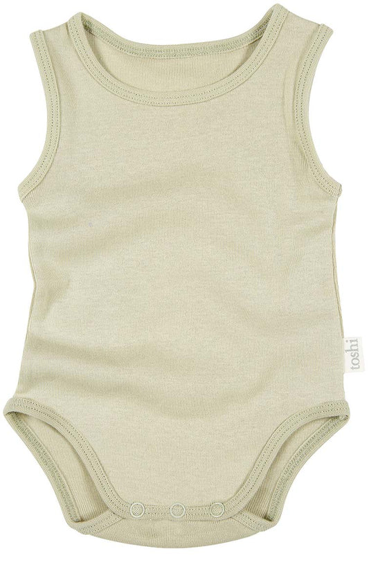 Dreamtime Organic Onesie Singlet - Thyme
