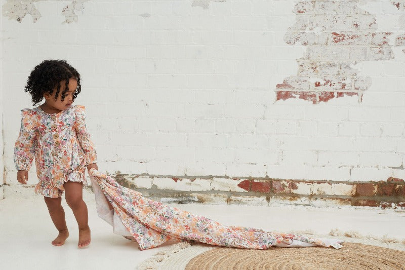 Willow Floral Muslin Wrap | Kapow Kids