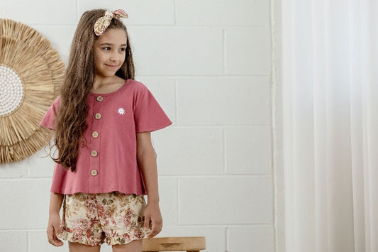 Mauve Swing T-Shirt | Kapow Kids