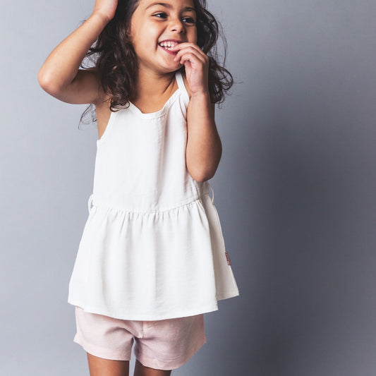 Girls Racer Back Floaty Top