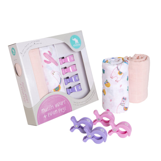 Alpaca - 2 Pack Wraps & 4 Pegs