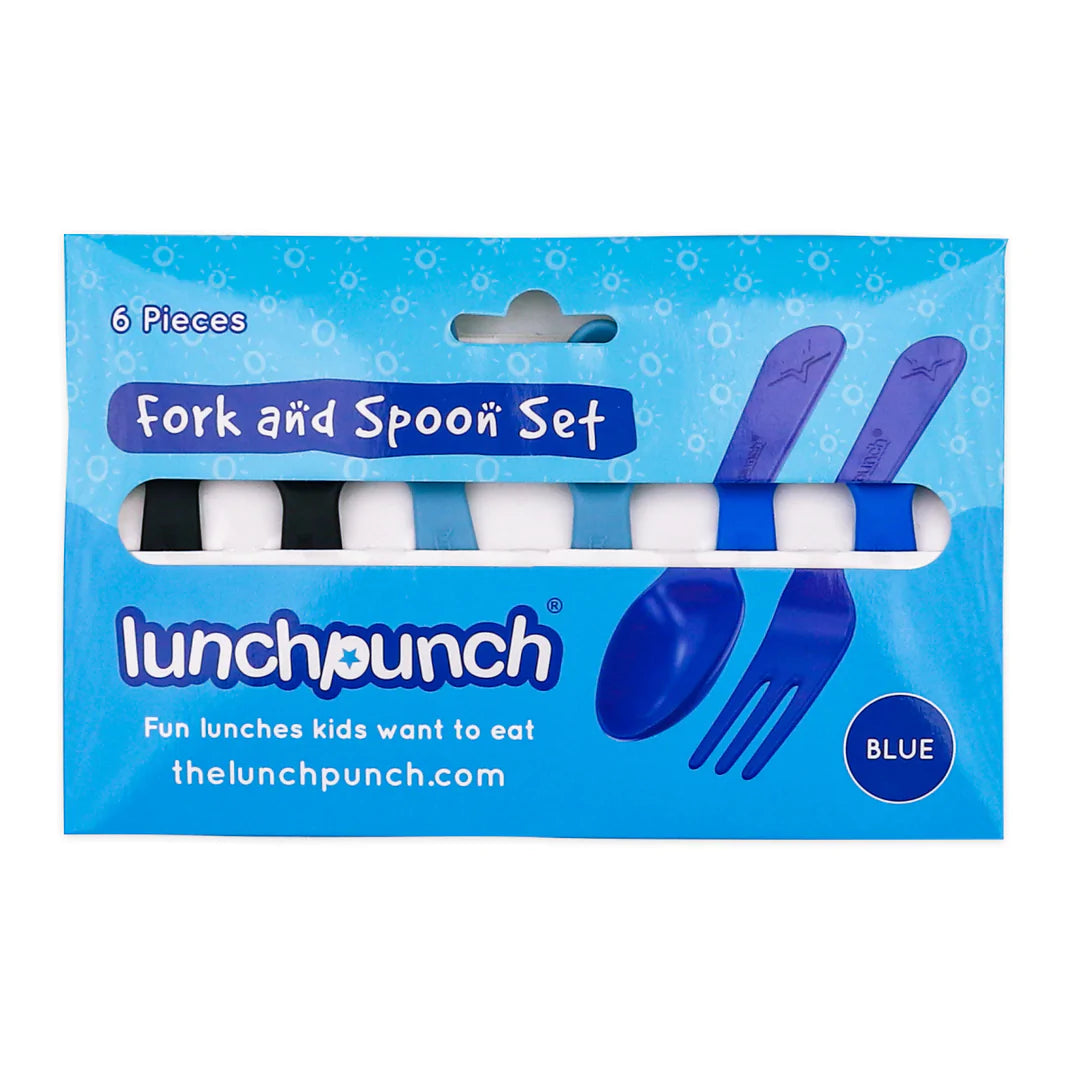 Fork & Spoon Set - Blue | Lunchpunch