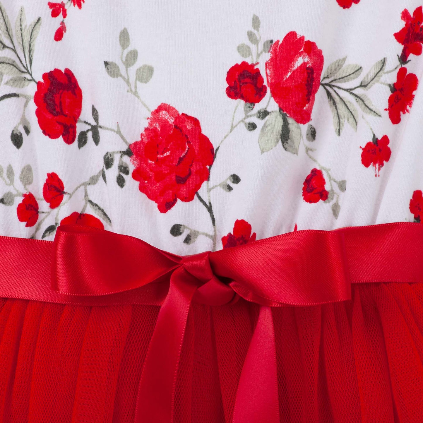 Penny Floral Tutu Dress - Red