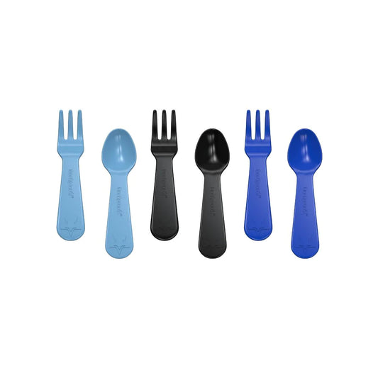 Fork & Spoon Set - Blue | Lunchpunch