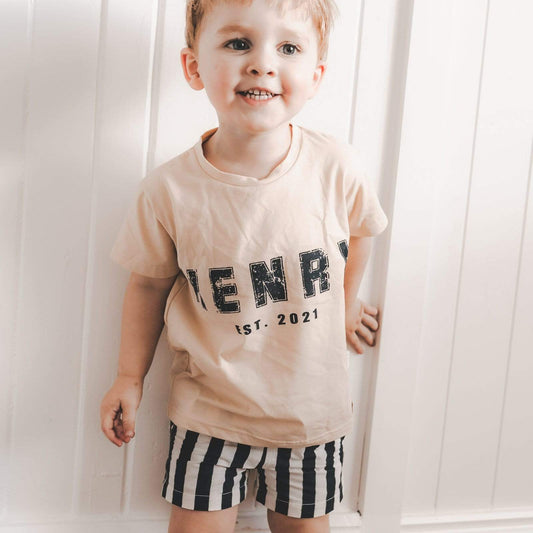 Boys Classic Tee - Stone