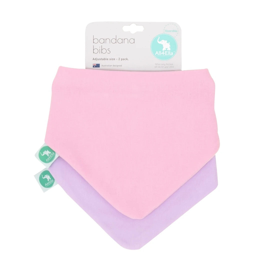 Pink Bandana Bibs
