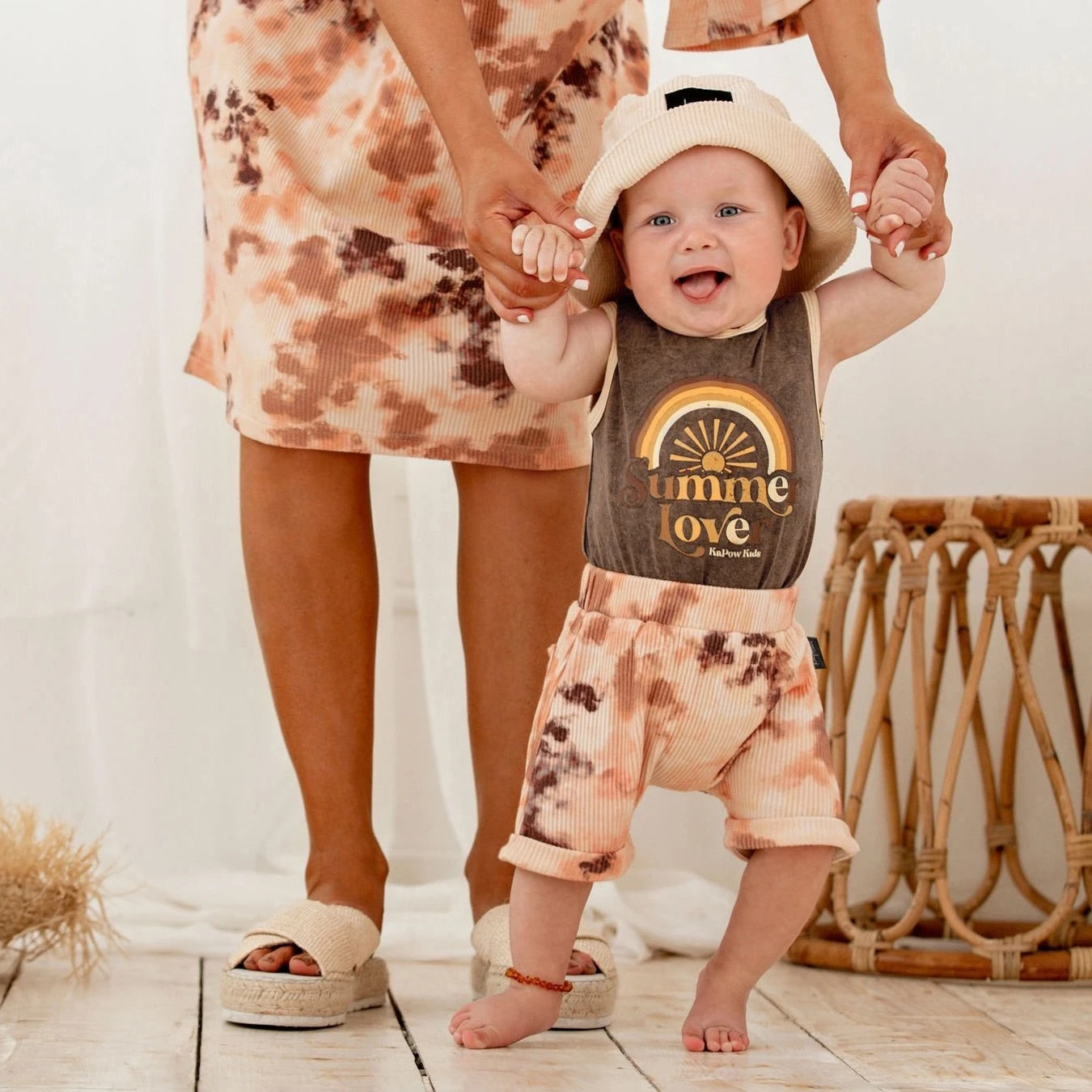 Tie Dye Rib Shorties | Kapow Kids