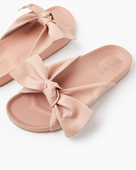 Polly Leather Slide | Walnut