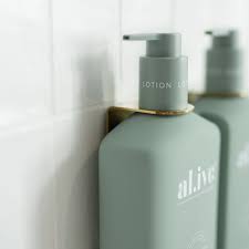 Single Soap Bottle Holder - Gold | Al.ive