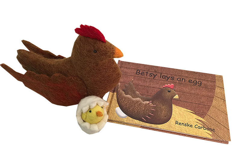Betsy lays an egg book and toy | Papoose Toys