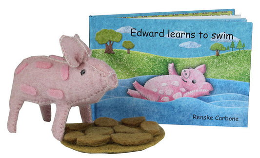 Edward learns to Swim book and toy | Papoose Toys