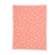 Reversible Knitted Blanket - Pink
