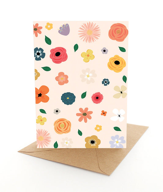 Floral Scatter Card