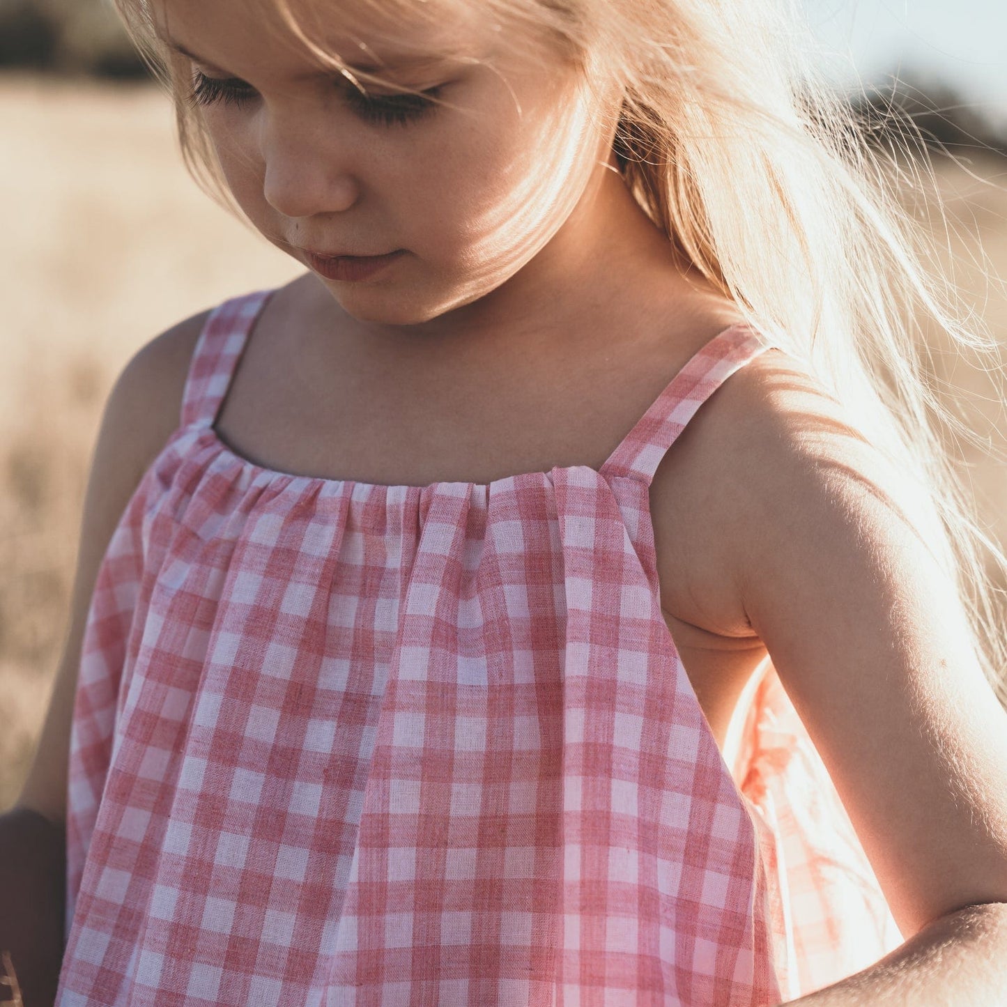 Girls Tiered Dress - Candy Check