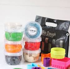 Lock & Stack - 3 playdough containers